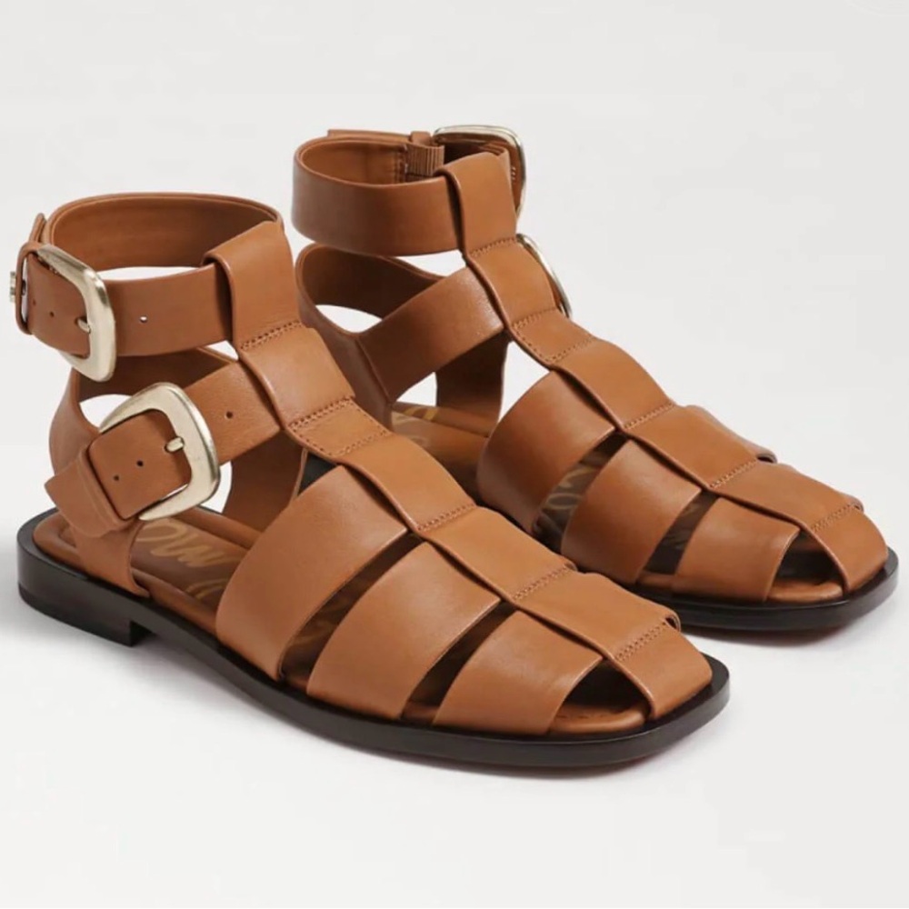 NEW Sam Edelman Dawn Ankle Buckle Sandal 
Color: Saddle Leather
Size:6.5